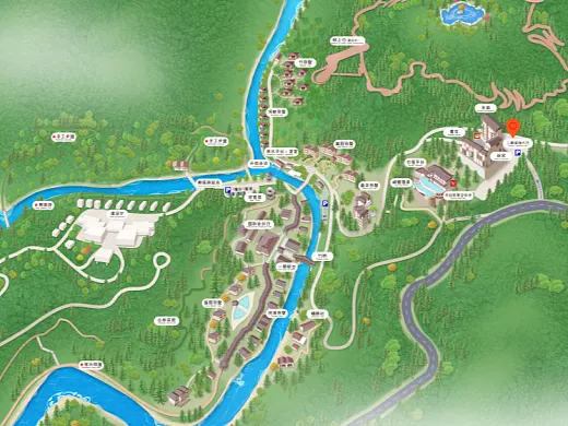 鹿泉结合景区手绘地图智慧导览和720全景技术，可以让景区更加“动”起来，为游客提供更加身临其境的导览体验。